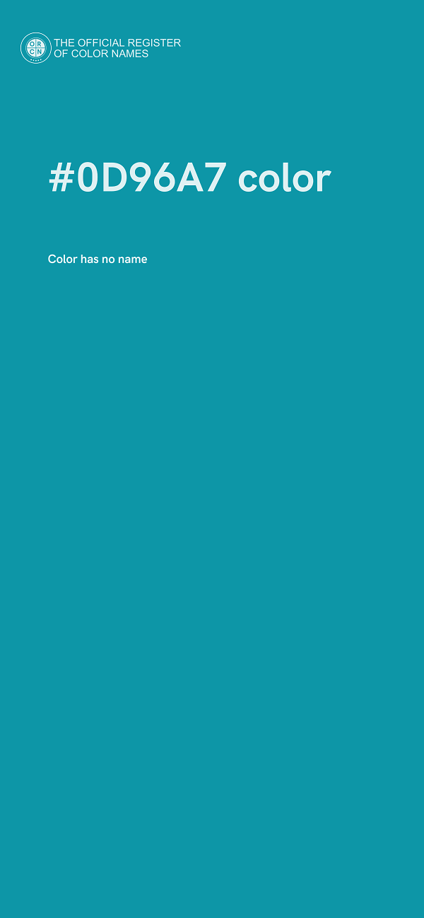 #0D96A7 color image