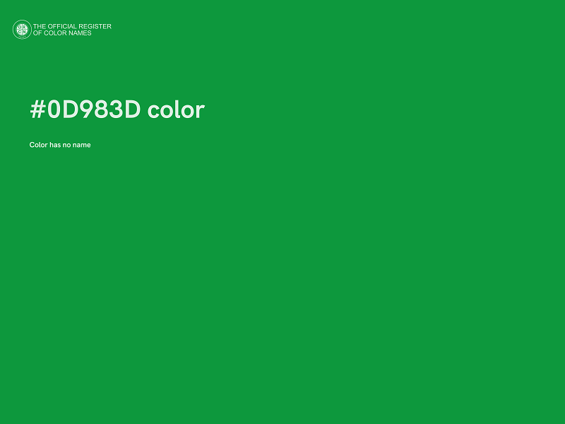 #0D983D color image