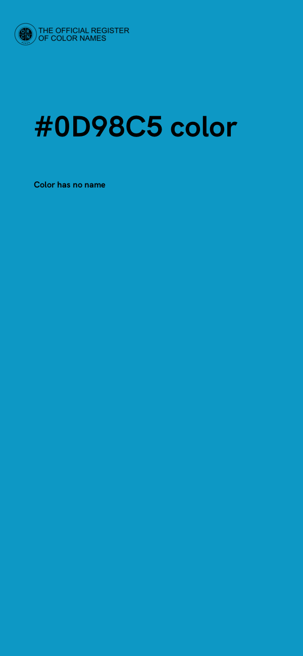 #0D98C5 color image