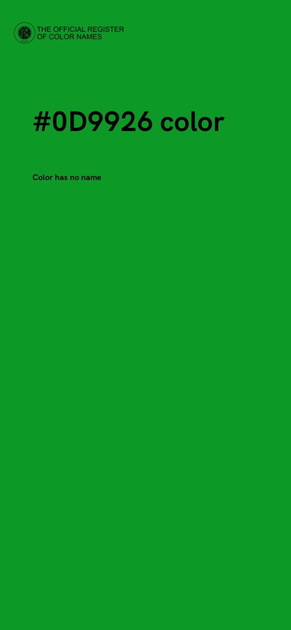 #0D9926 color image