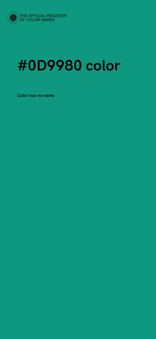 #0D9980 color image