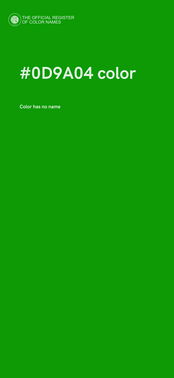 #0D9A04 color image