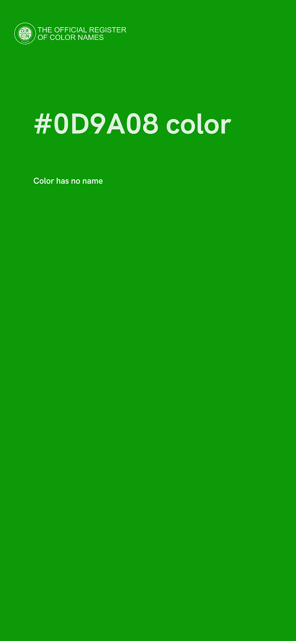 #0D9A08 color image