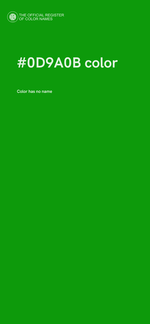 #0D9A0B color image
