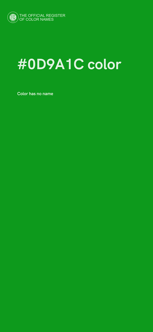 #0D9A1C color image
