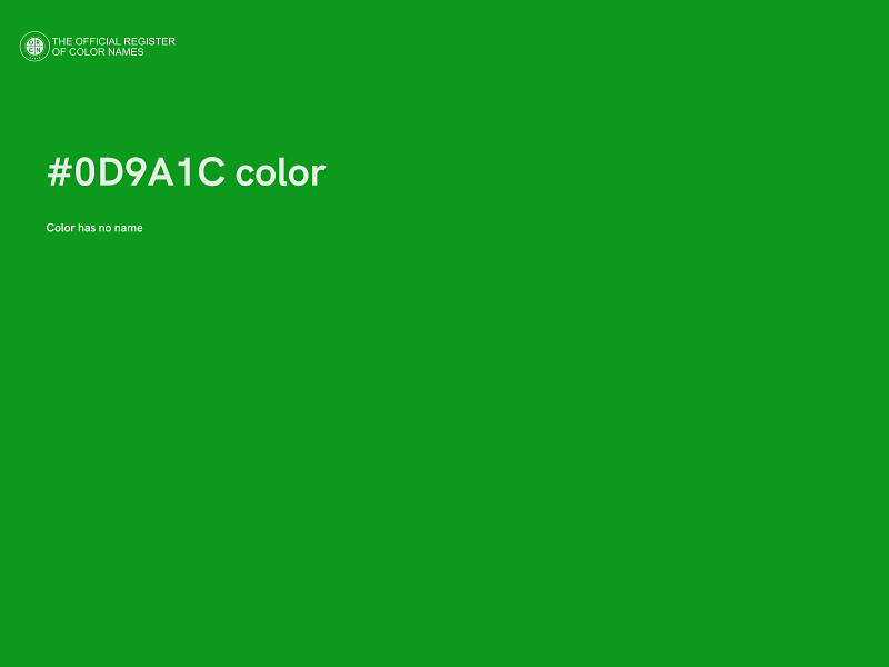 #0D9A1C color image