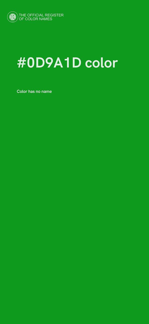 #0D9A1D color image