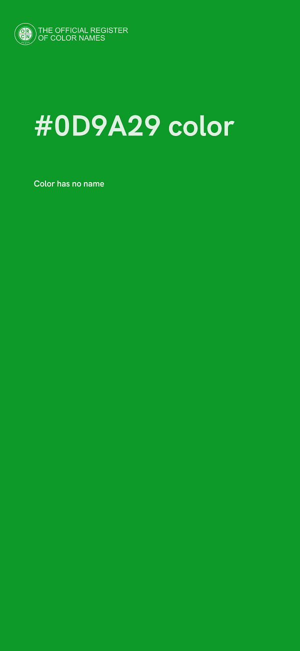 #0D9A29 color image