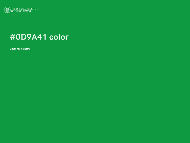 #0D9A41 color image