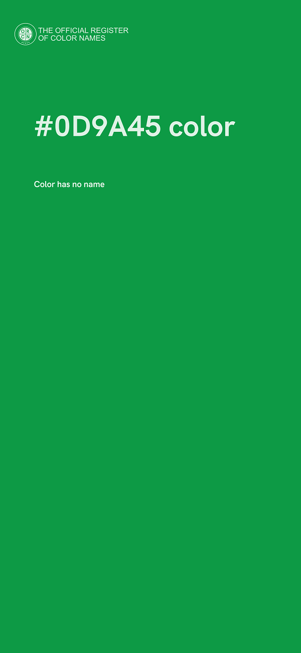 #0D9A45 color image