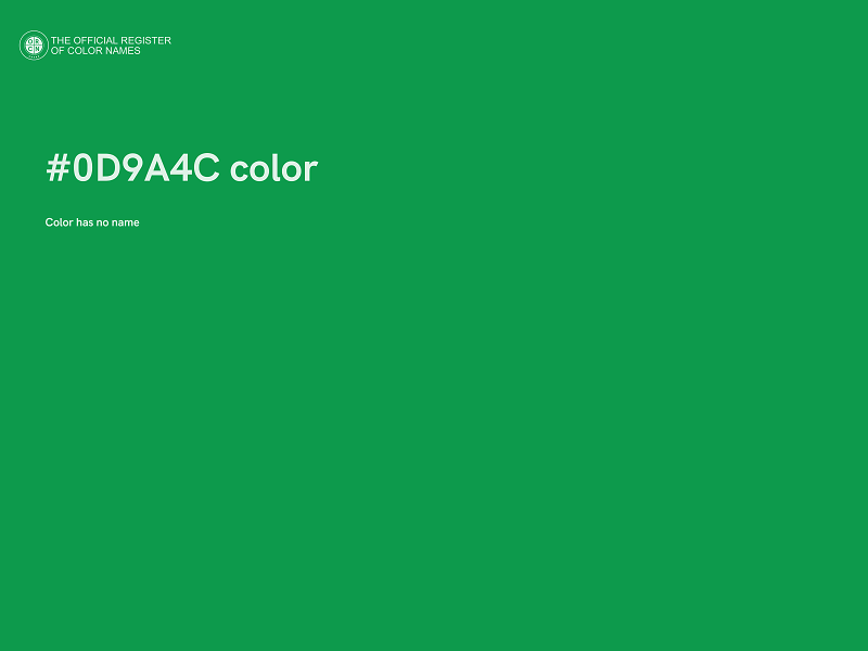 #0D9A4C color image