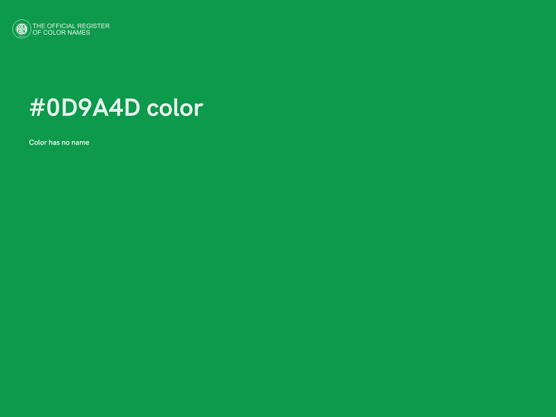 #0D9A4D color image