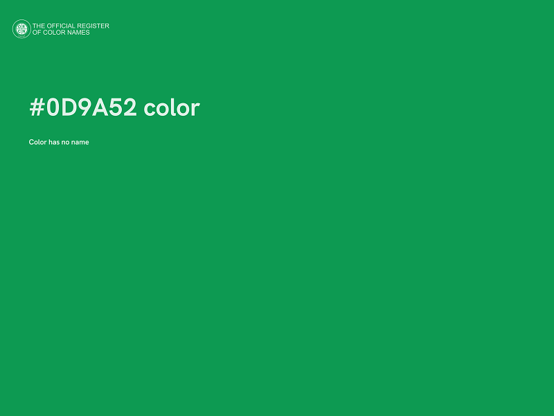 #0D9A52 color image
