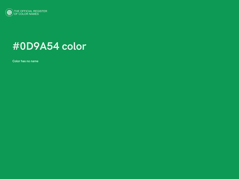 #0D9A54 color image