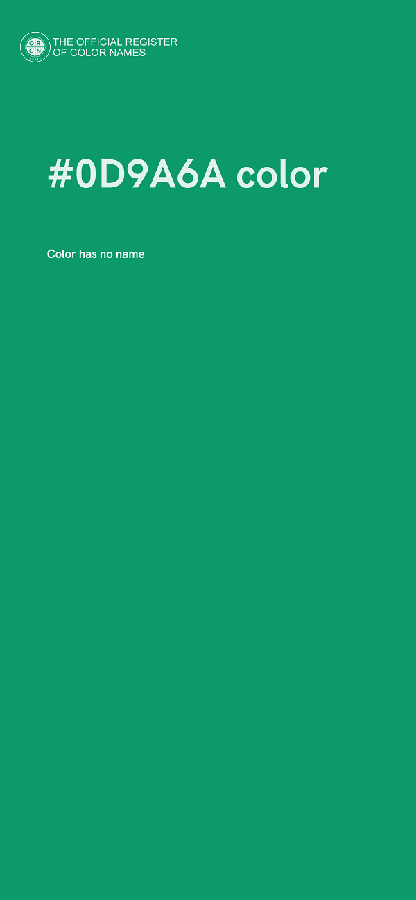 #0D9A6A color image