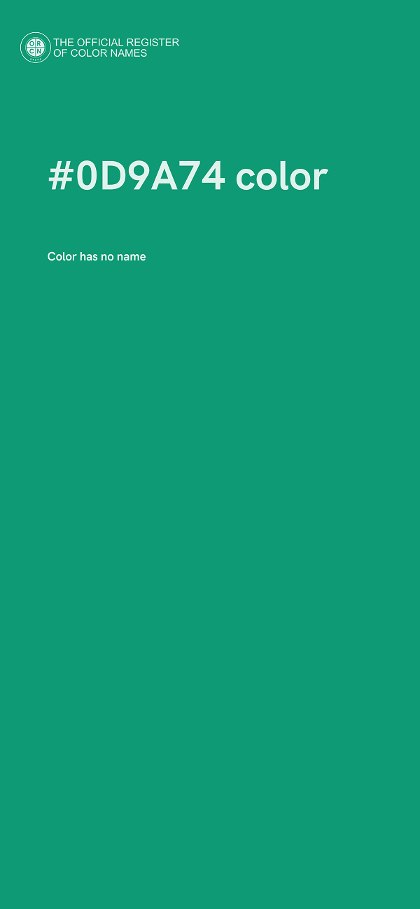 #0D9A74 color image