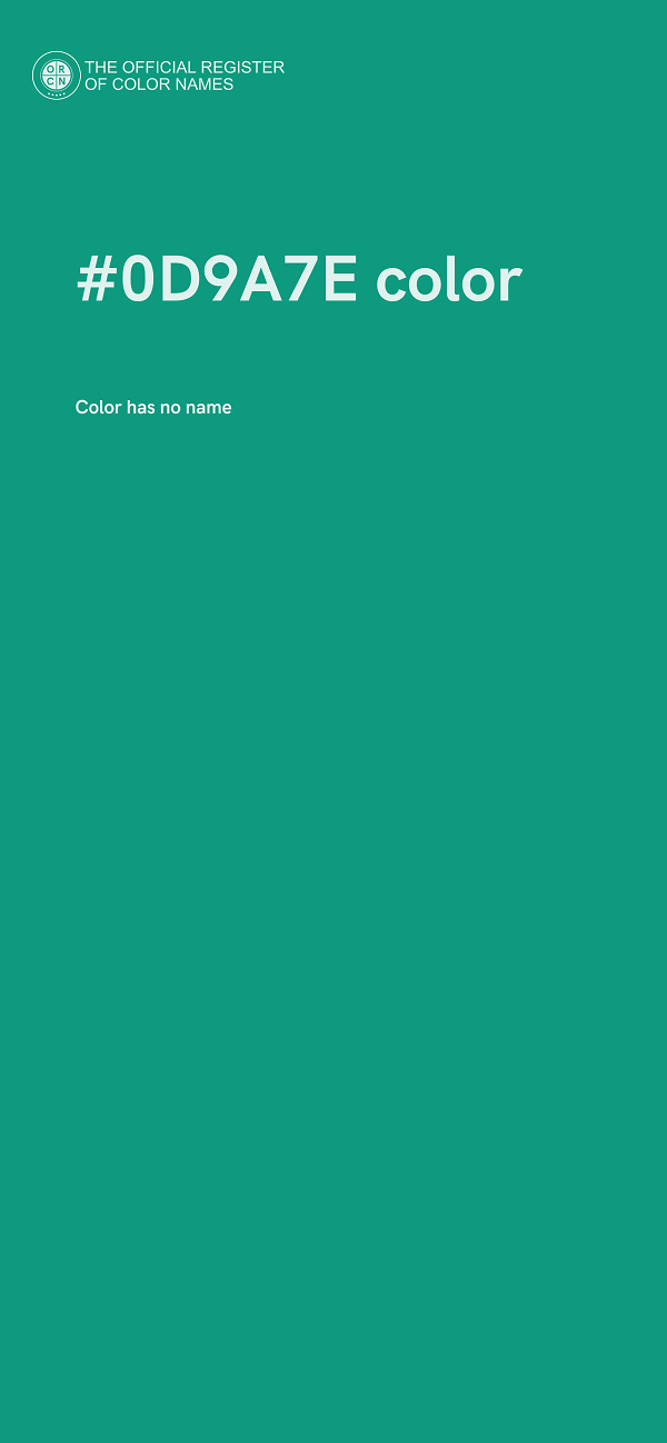 #0D9A7E color image