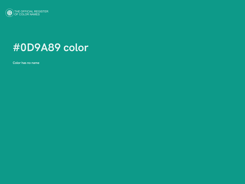 #0D9A89 color image