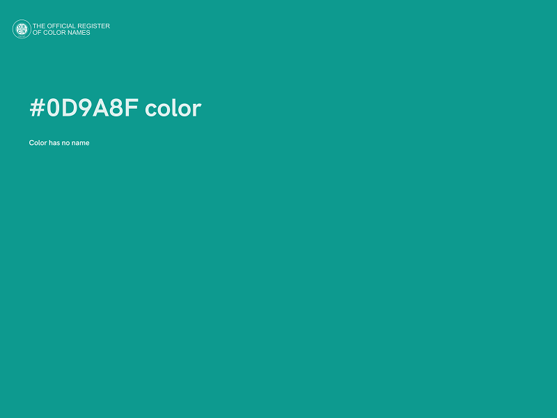 #0D9A8F color image