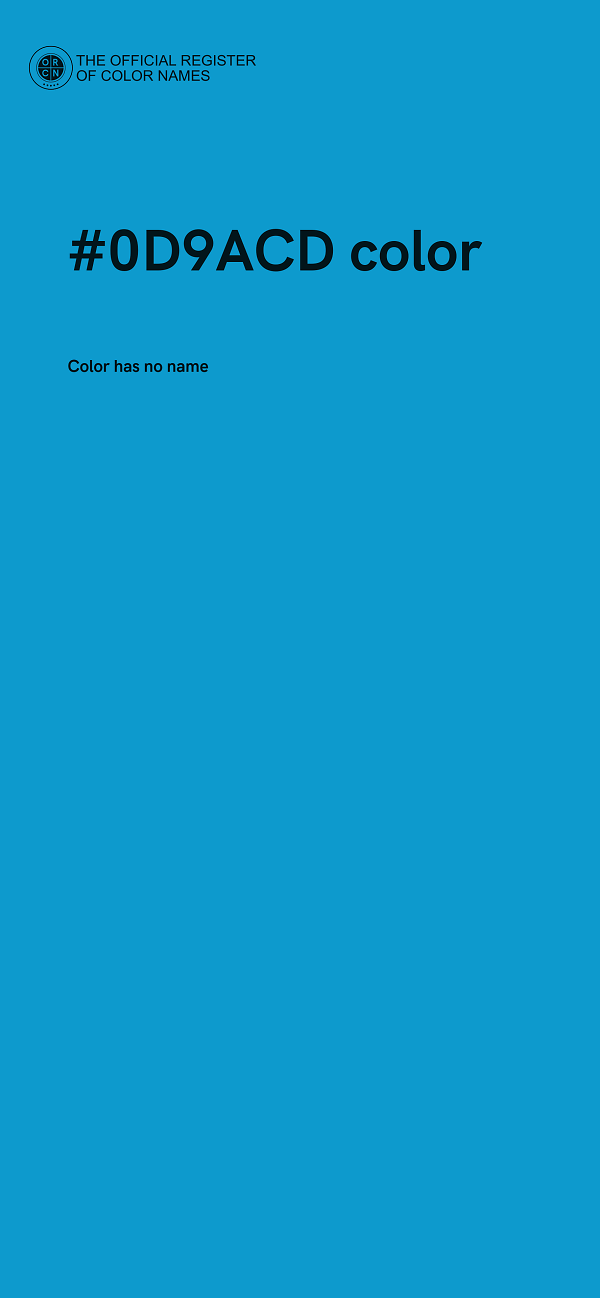 #0D9ACD color image