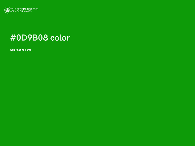 #0D9B08 color image