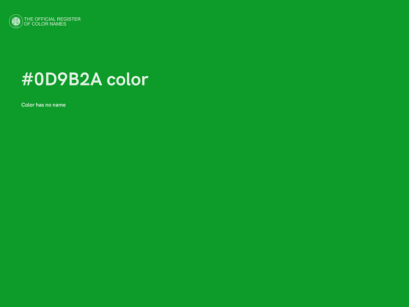 #0D9B2A color image