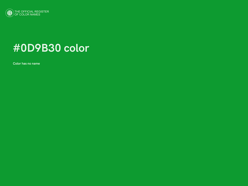 #0D9B30 color image