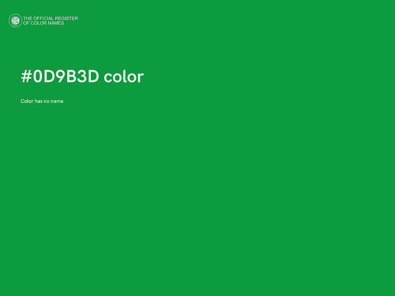 #0D9B3D color image