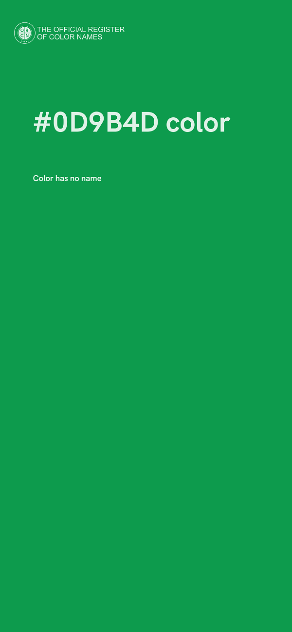 #0D9B4D color image