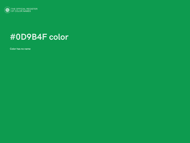 #0D9B4F color image