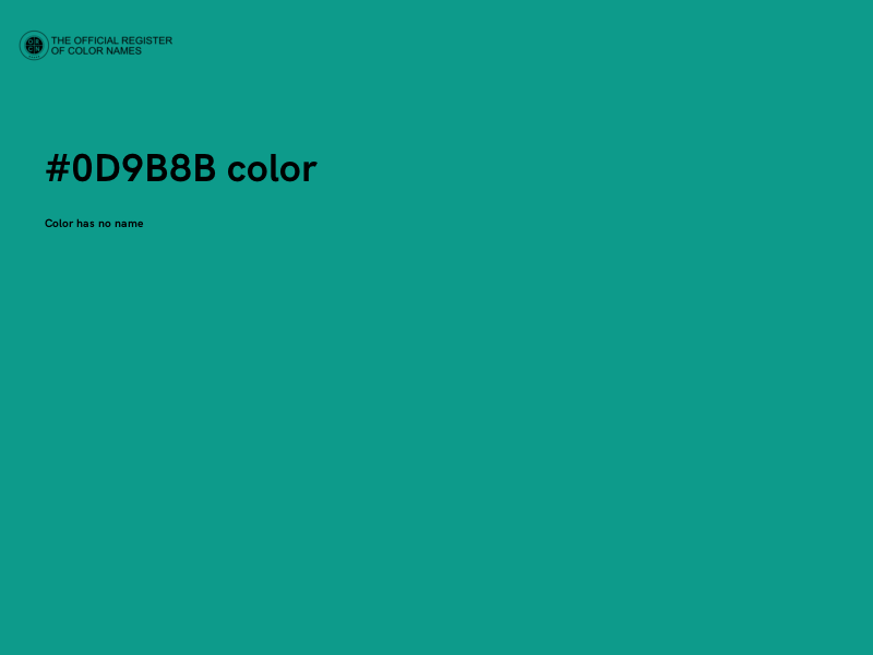 #0D9B8B color image