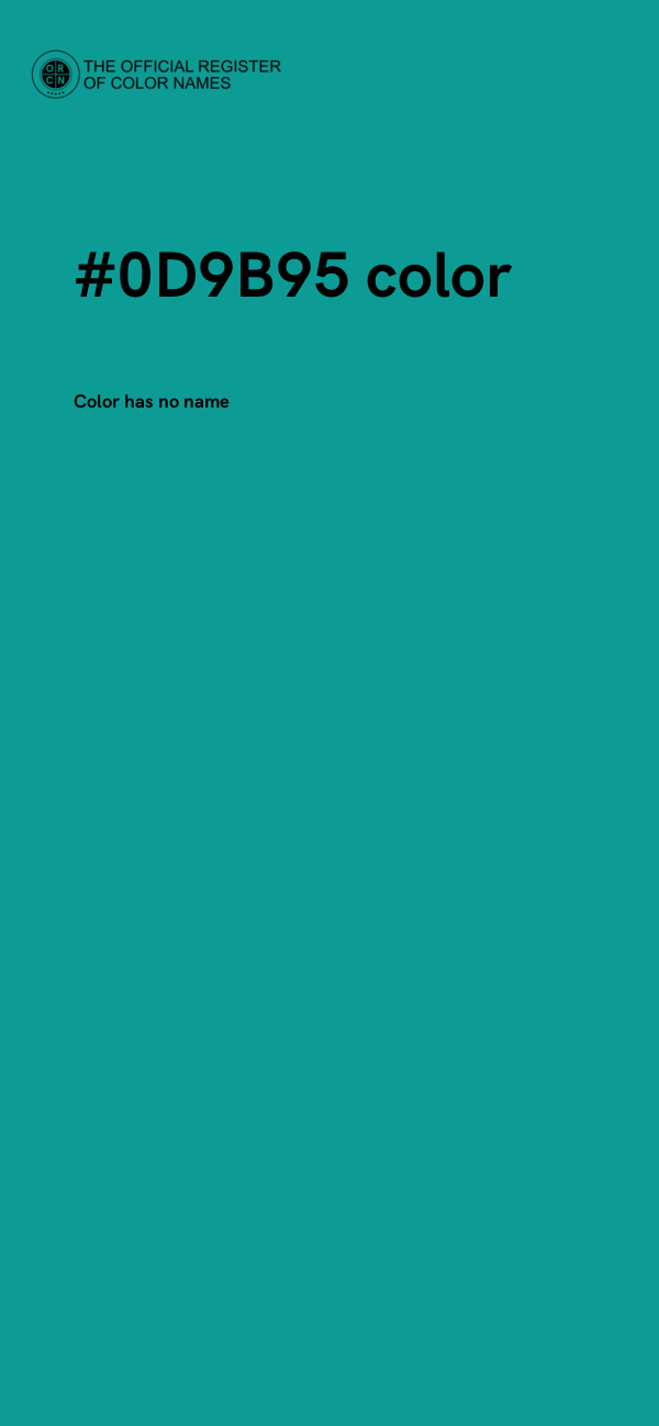 #0D9B95 color image