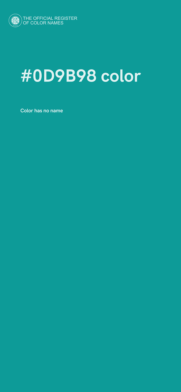 #0D9B98 color image