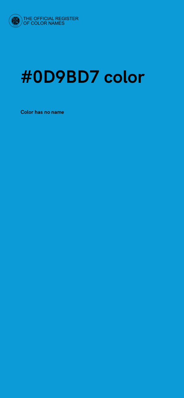 #0D9BD7 color image