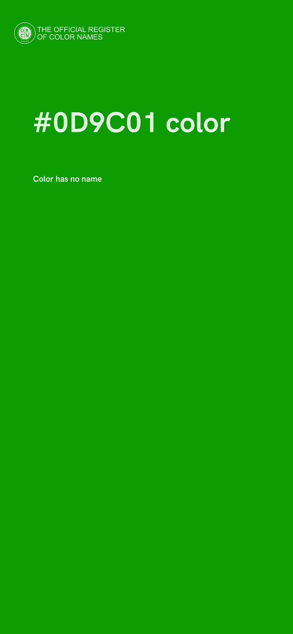 #0D9C01 color image