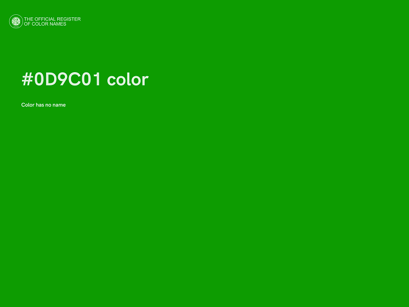 #0D9C01 color image