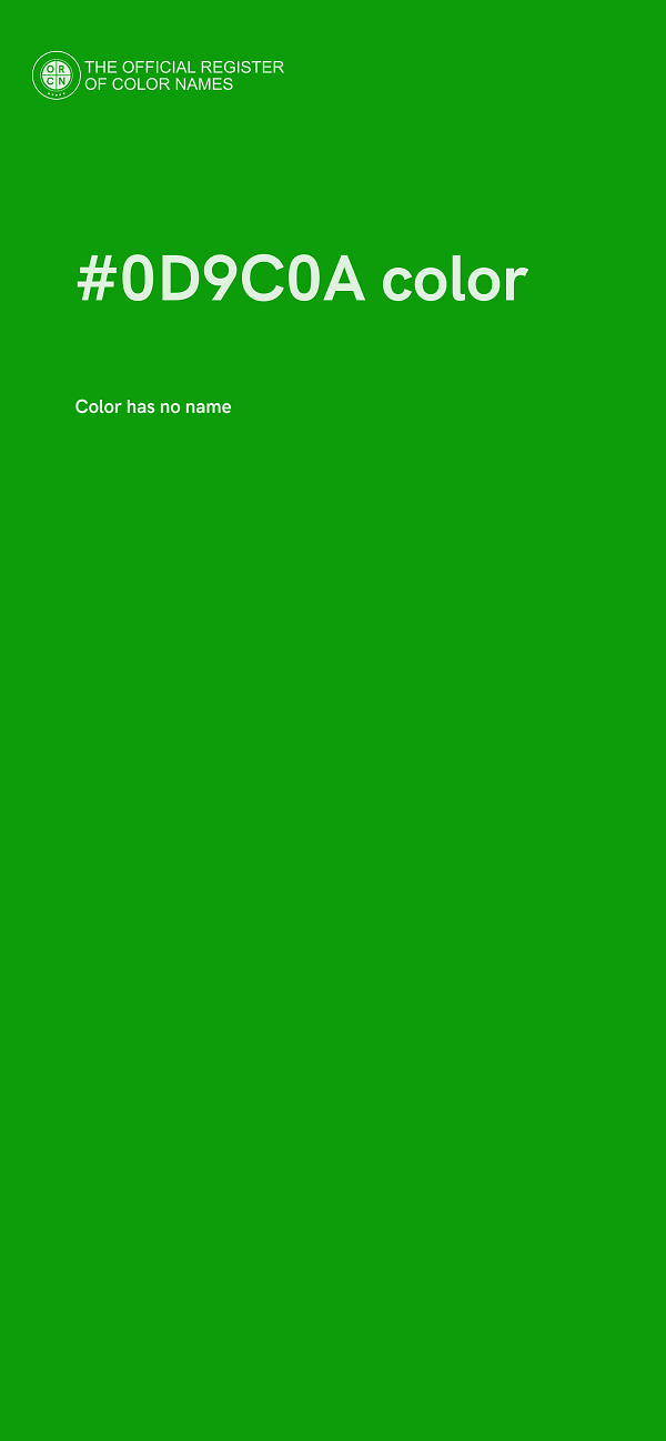 #0D9C0A color image