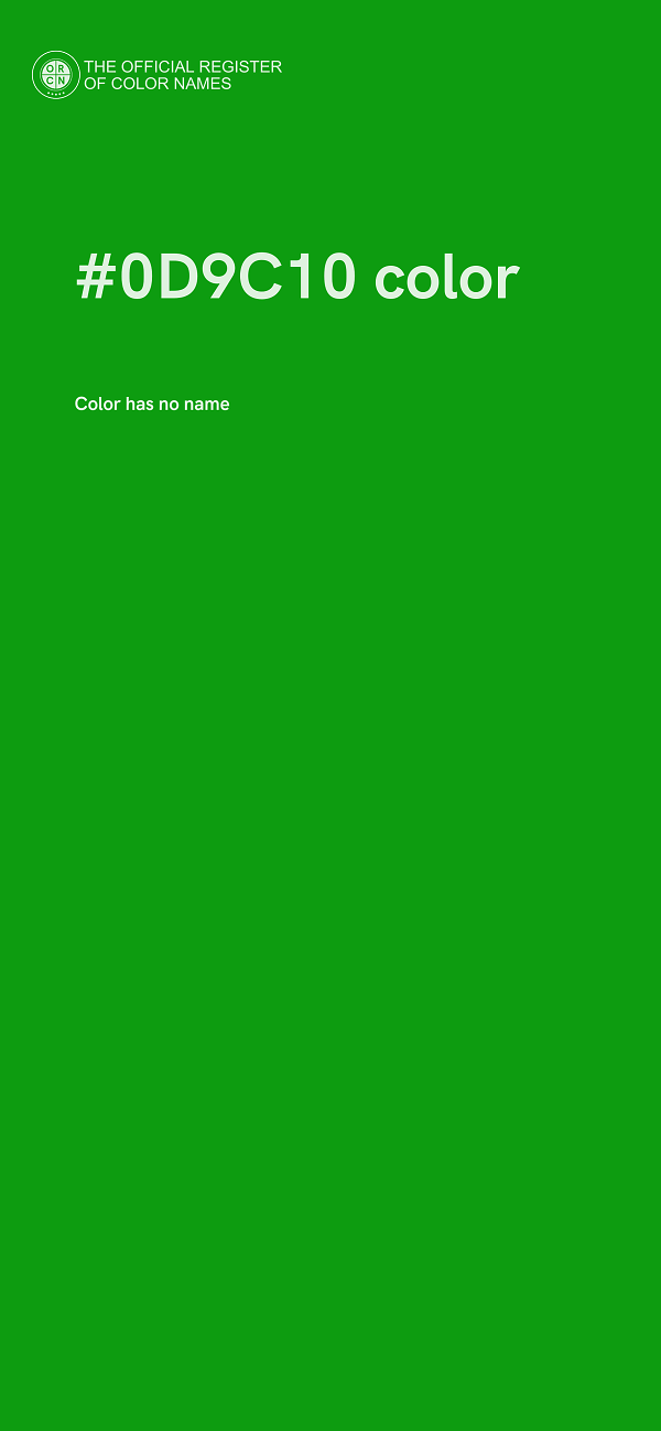 #0D9C10 color image