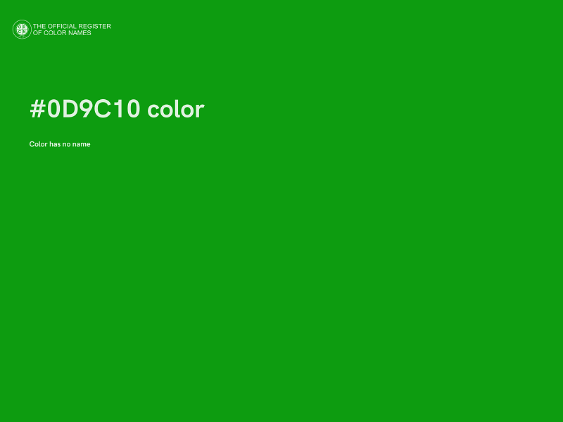 #0D9C10 color image