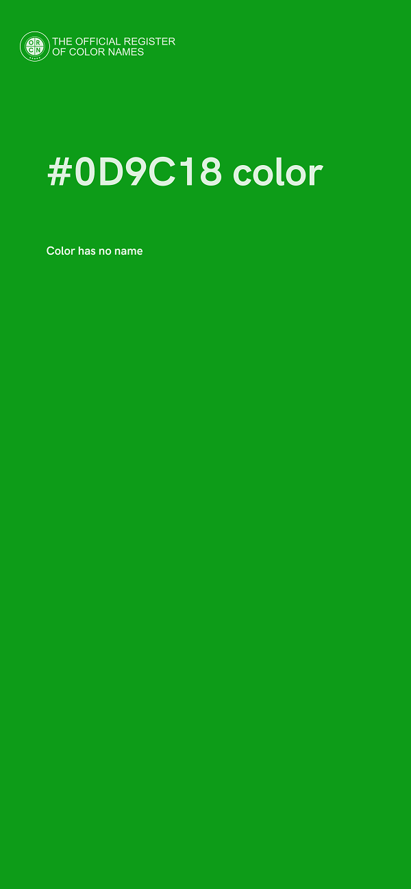 #0D9C18 color image