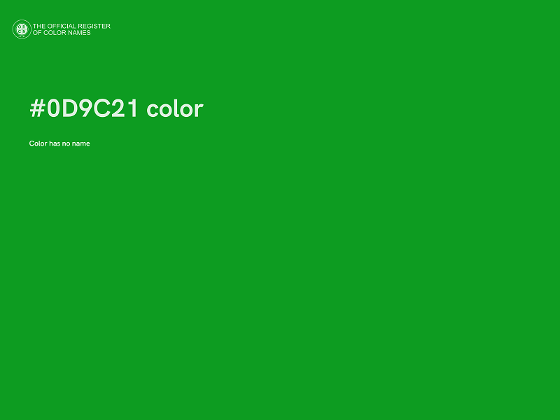 #0D9C21 color image