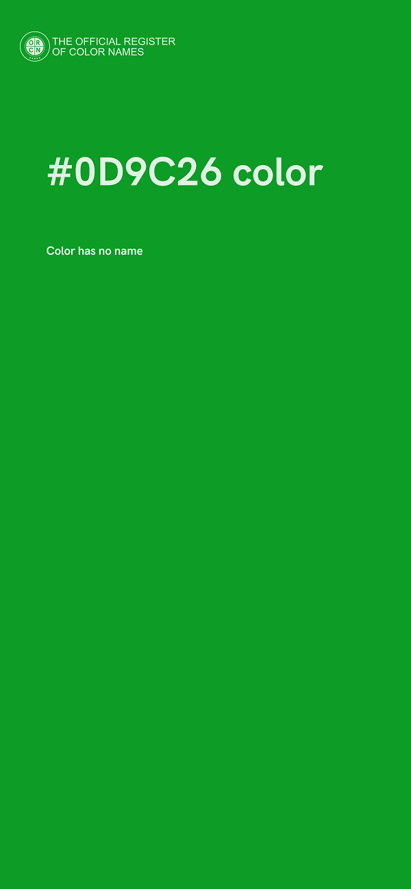 #0D9C26 color image