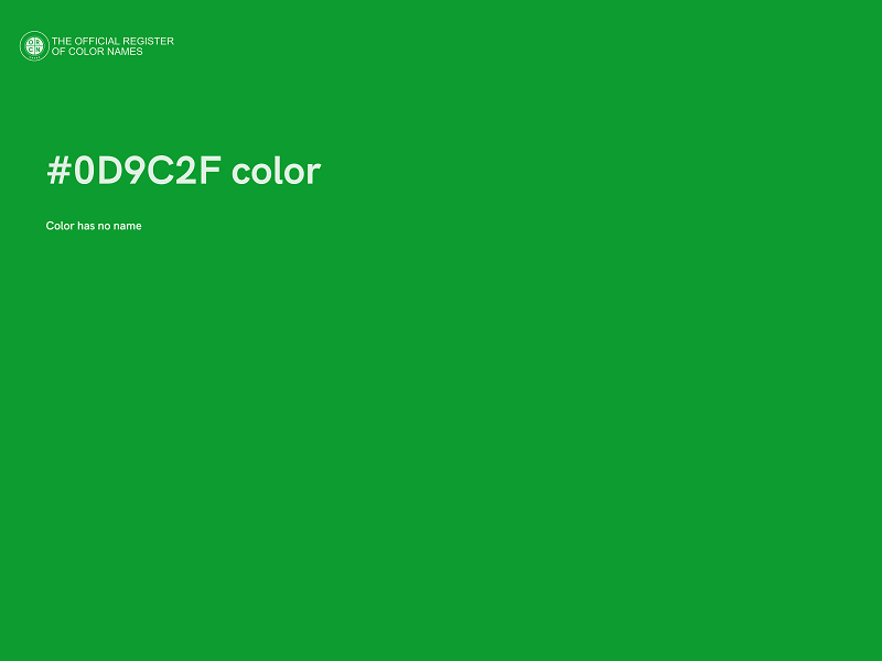 #0D9C2F color image