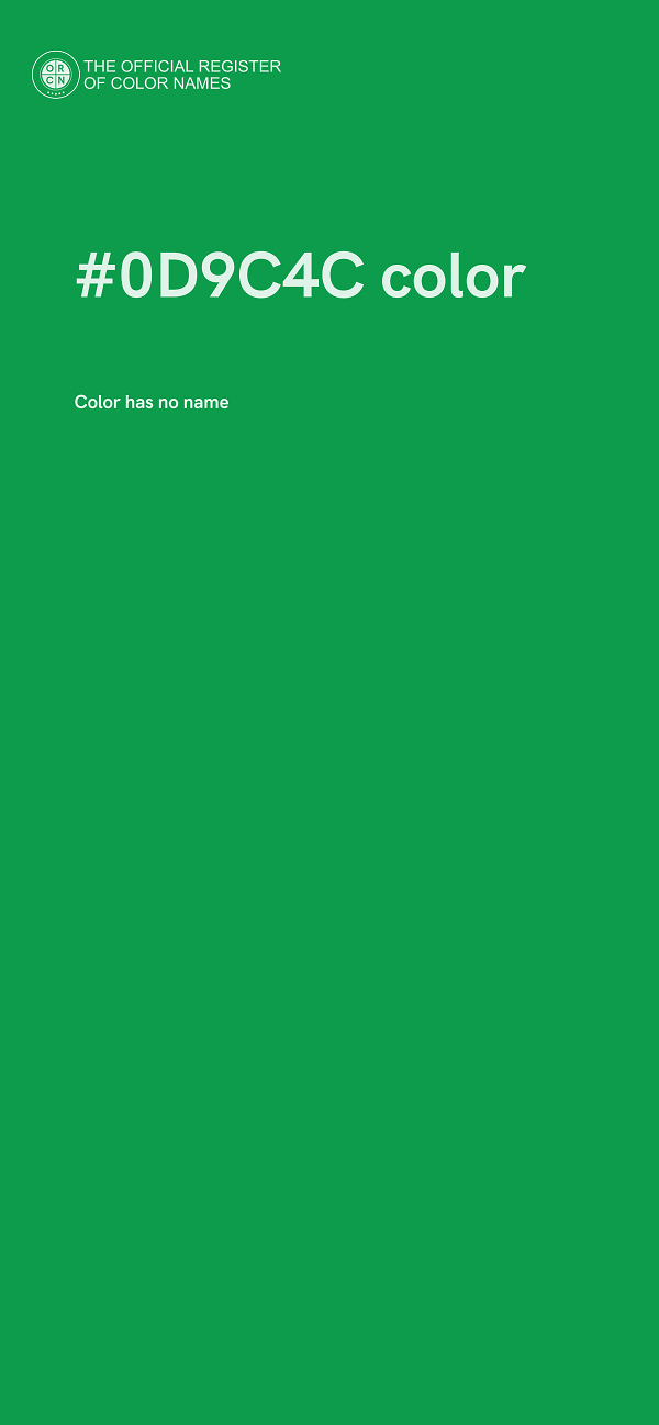 #0D9C4C color image
