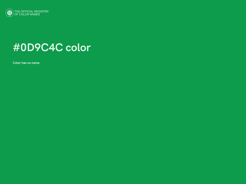 #0D9C4C color image