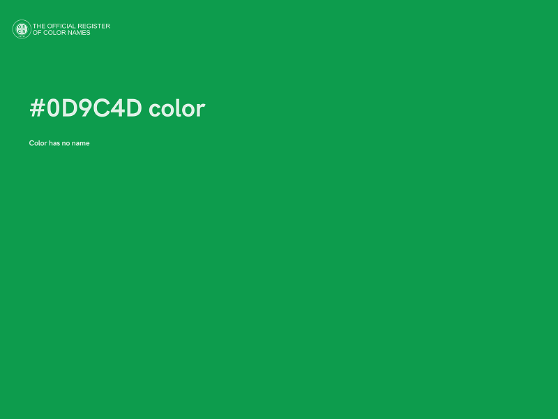 #0D9C4D color image