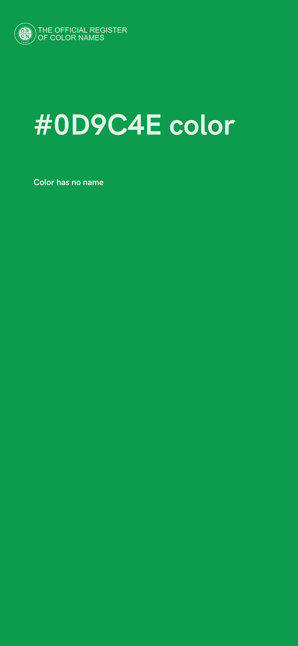 #0D9C4E color image