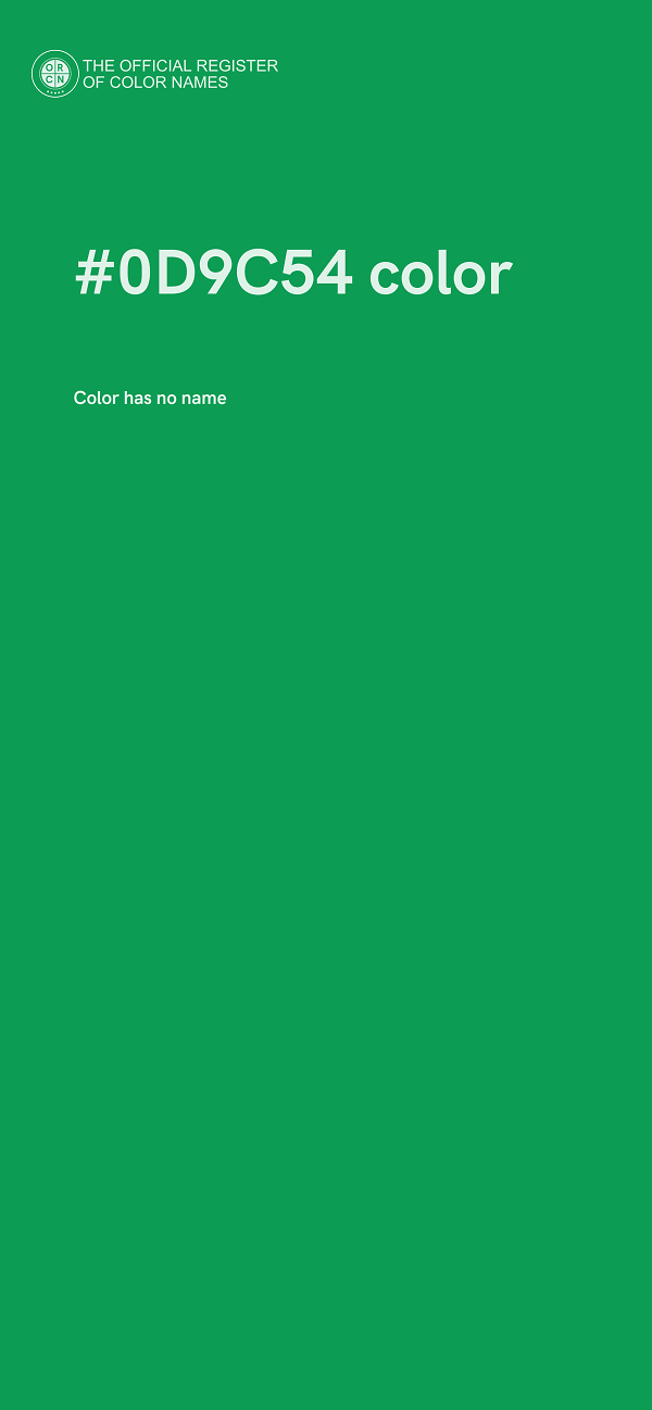 #0D9C54 color image