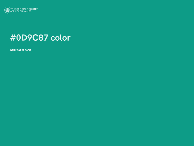 #0D9C87 color image