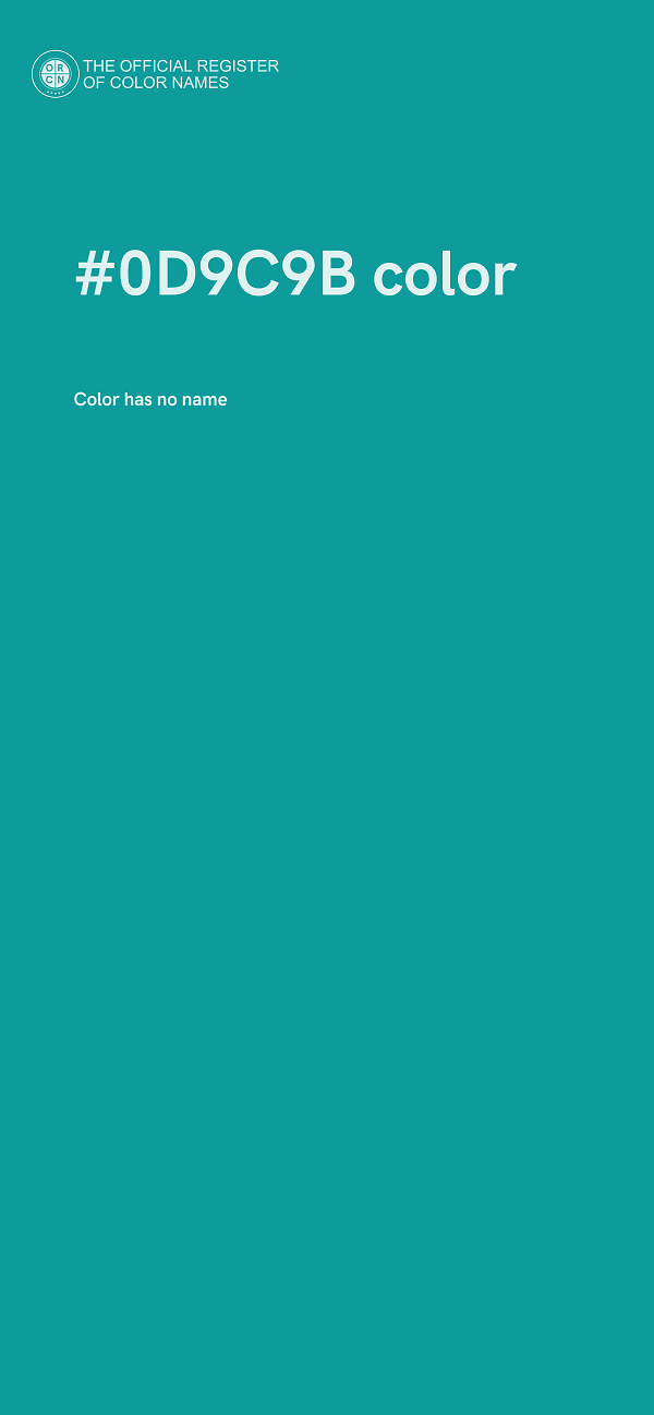 #0D9C9B color image
